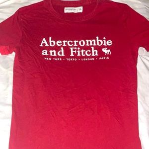 Abercrombie and Fitch Soft Tee Red Men’s Extra Small